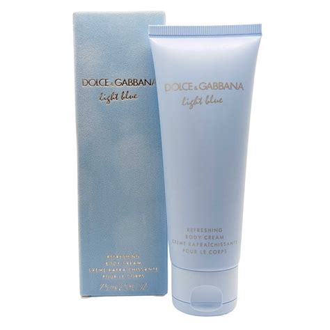 dolce gabbana crem do ciala light blue|Dolce & Gabbana light blue body cream.